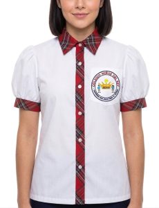 BLUSA CON RIBETES DE CUADROS NIÑOS DEL REY