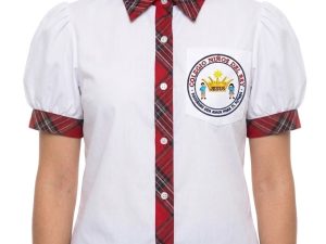 BLUSA RIBETE CUADRO ROJO NIÑOS DEL REY