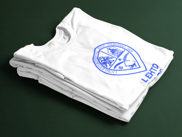 folded t shirts mockup over a flat backdrop 6492a