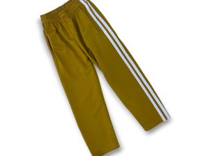 Pantalón Deportivo 2 Rayas Blancas Dorado