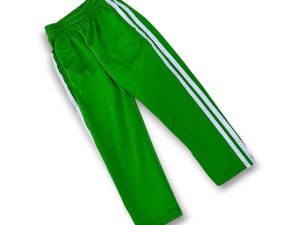 Pantalón Deportivo 2 Rayas Blancas Verde